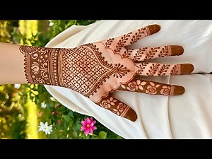 New Simplest and Easiest Mehndi Design for Everyone | Easy Mehndi for Learning | Beginner Friendly