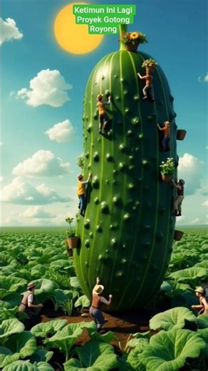 This Cucumber is a Mutual Cooperation Project #short #cucumbers#miniature