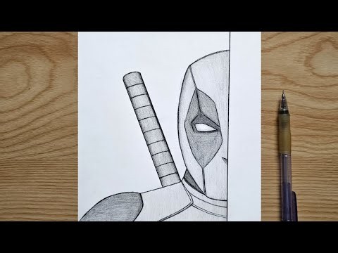 How to draw Deadpool | Deadpool step by step | Easy drawing tutorial