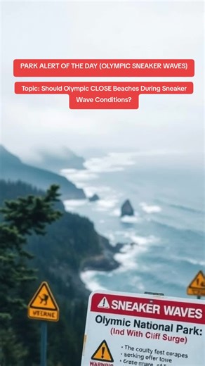 Close the beaches… or let people decide? Comment your stance — and FOLLOW for more national park controversy.👇🔥 #NationalParkDisasterFiles #OlympicNationalPark #ParkAlerts #ControversialTopic #OutdoorSafety