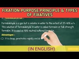 Fixation.Purpose ,principle,properties & types of fixation.Complete notes for BMLT,DMLT students.