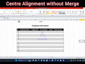 Centre Alignment without Merge Cell in Excel #excel #msexcel #msexceltips #reelsvideo #reelsvideoシ #viral #trendingreels #viralreels #reelsfacebook #reelsviralシ #reels Mohammad Imran | TECH Tripple 9 | Facebook