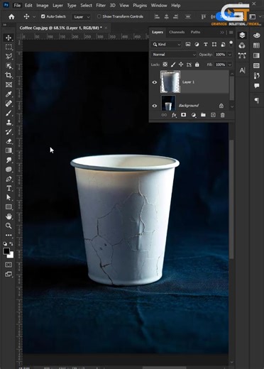 11K views · 72 reactions | Adobe Photoshop Tutorials 2025 - How to place a design on the coffee cup in Photoshop #placedesign #coffeecupmockup #photoshopshorts #photoshoptutorials | Graphics Solution Tricks | Facebook