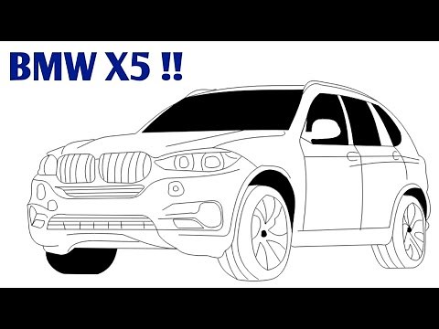 BMW X5 DRAWING - How To Draw BMW X5