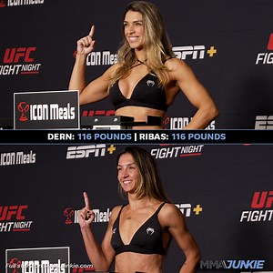 99K views · 1.4K reactions | The first UFC main event of 2025 is official! Mackenzie Dern and Amanda Ribas MMA were both 116 pounds on the scale for Saturday's #UFCVegas101 rematch. | MMA Junkie | Facebook