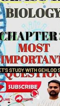 #12th bio. imp questions 2026#12th Bio #boardexam #shorts #yt studio