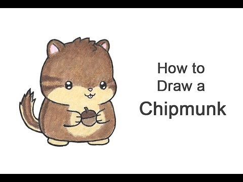 How to Draw a Chipmunk (Cartoon)