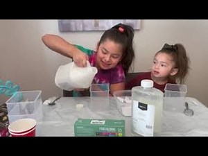 DIY Rainbow Slime using AMAZON BASICS glue and slime activator!