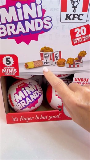 36K views · 936 reactions | {AD} Zuru Mini Brands KFC 磻. Mini Brands and KFC have cooked up the coolest replicas of the most beloved menu items in miniature form. There are 20 Minis to collect, including Fried Chicken (original or extra crispy) and many more. I got lucky on my first try and I unboxed the iconic Frozen moments. Check out which one I got. #minibrands #zurutoys #miniature #minibrandskfc #kfc #minifood #playfood | Vivizone | Facebook