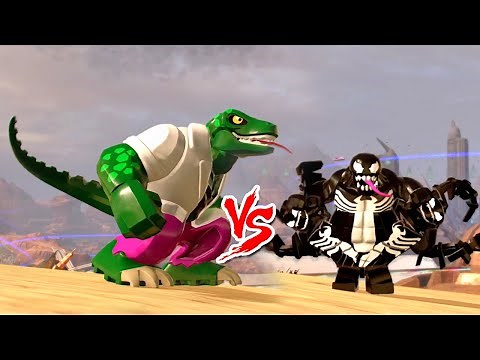 Epic Battle: Ultimate Venom vs Lizard in Lego Marvel Superheroes 2