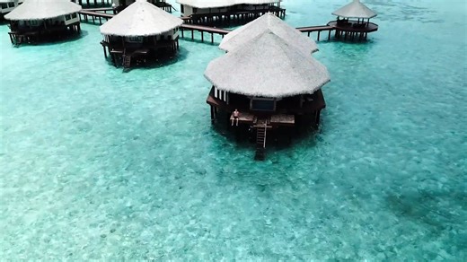 Inside a private overwater villa in the Maldives