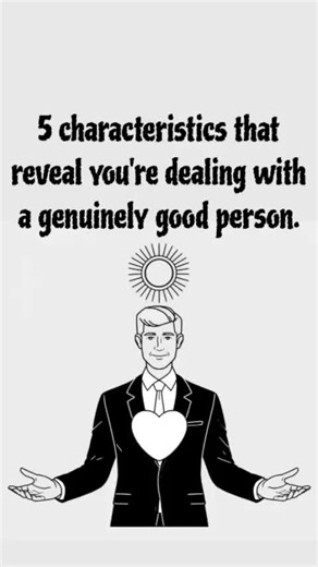 5 characteristics you're dealing with a genuinely good person.