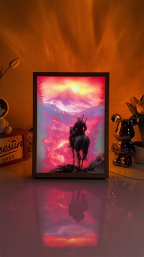 Geralt: The Path Never Ends in Light Painting