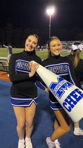 Mooresville High School Cheer on Instagram: "A WIN for 2nd Round State Playoffs!! See ya next week at The Popp 💙"