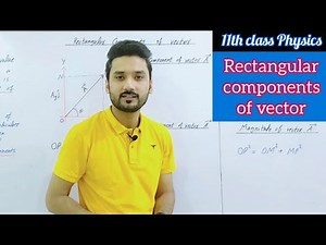 Rectangular components of vector| class 11 physics | PCTB | New book | physics ka safar