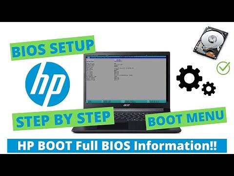 HP Laptop Boot Menu And BIOS Option HP Notebook