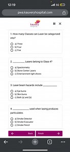 How many classes can a laser be categorized into?   a) Three ... | Filo