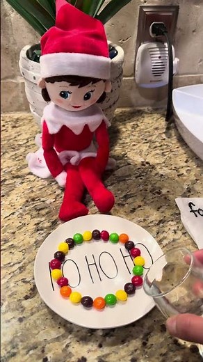 Elf on the Shelf Day 2: Magic Skittles Rainbow! 🌈✨