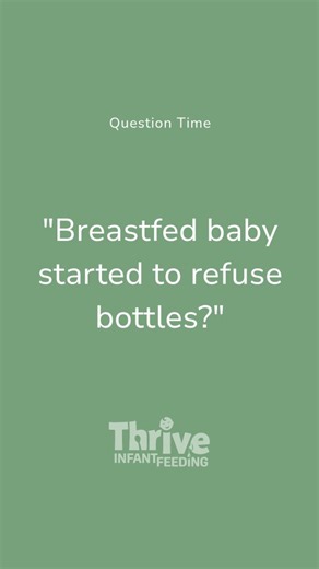 🆘️ SAVE FOR LATER! If your breastfed baby has started refusing bottles, there are some things that you can try: 💚 If you are seeing my reel for the first time, Hi! I'm Shami, a feeding specialist working as an IBCLC and Tongue Tie Practitioner in the Midlands, UK. Welcome to my corner of the app where I share my experience to help parents to feed their babies! Back to the task in hand!.. 1. Provide opportunity daily 2. Offer bottle/teat with no milk in before gradually allowing milk flow 3. Sk
