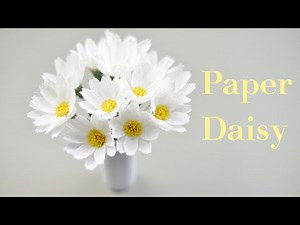 Crepe Paper Daisy Flower Tutorial | DIY Paper Daisy Flower | Creative DIY