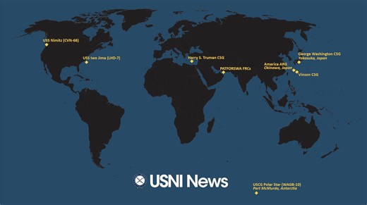 USNI News Fleet and Marine Tracker: Feb. 24, 2025