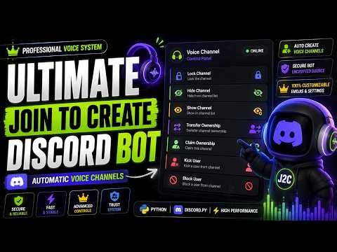 🔥 FREE Join to Create (J2C) Discord Bot Source Code!