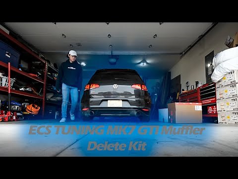 ECS TUNING MK7 GTI Muffler Delete Kit