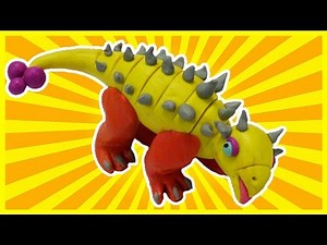 How To Make An Ankylosaurus Dinosaur by Playdoh