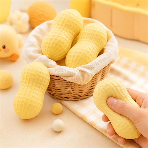 Peanut Squishy, Soft Butter Texture Fidget Stress Ball, Realistic Peanut Shape Squeeze Toy - Etsy Australia
