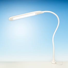 Shesto Lightcraft Flexible LED Desk Lamp with Dimmer - White