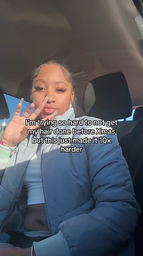 Showcasing Stunning Long Fingernails in Car