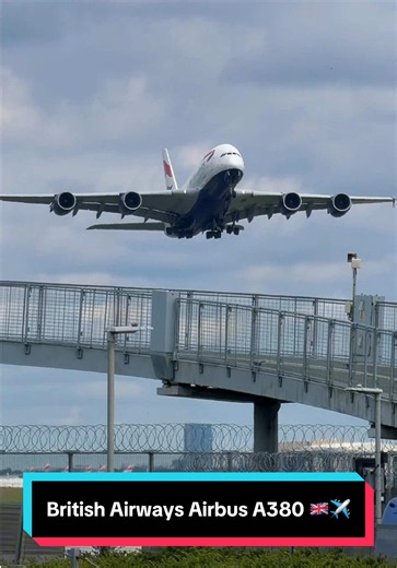 British Airways Airbus A380-800✈️🇬🇧 #airbus #aviation #a380 #takeoff #fyp