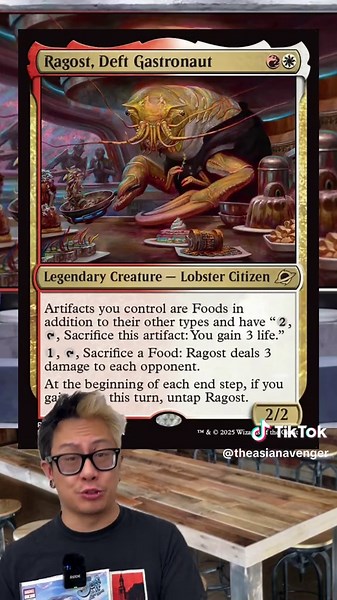 MAGIC JUST DROPPED A NEW BANGER IN #MTGEOE. All hail our frustration crustacean. The best chef in the multiverse! #mtg #mtgtiktok #magicthegathering #magicthegatheringcards #mtgcommander #mtgcommunity #mtgedh #mtgtok #magicthegatheringfyp #lobster
