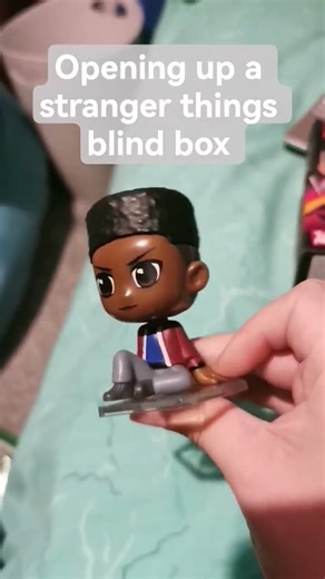 opening up a stranger things blind box