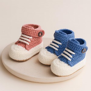 Baby Converse-style Crochet Sneakers Pattern PDF - Etsy