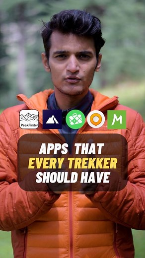 Manav | Outdoor Educator on Instagram: "Apps that every trekker should have . - Peakfinder - OpenStreetMaps - Maps.me - Mapy.cz - Fatmap . Few more: - Stellarium - Windy - Natural Atlas . #speedhiking #creedaz #offlinenavigation #trekkersofindia"