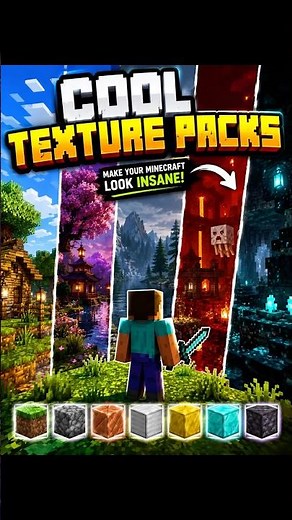 ❤️ TEXTURE PACKS in Minecraft 🔥 #legend #minecraft #gaming