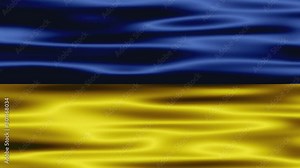Ukraine national flag. A beautiful view of Ukraine flag video. 3d flag waving video. Ukraine flag 4K resolution. Ukraine flag Closeup. seamless loop animation of the Ukraine flag. Stock Video