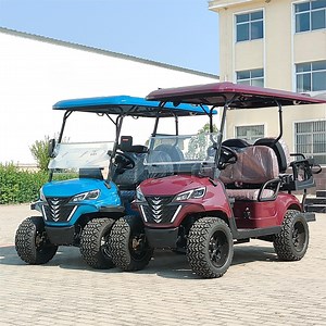 [Hot Item] off Road 4seater Lifted Golf Cart Electric Golf Buggy Hunting Cart