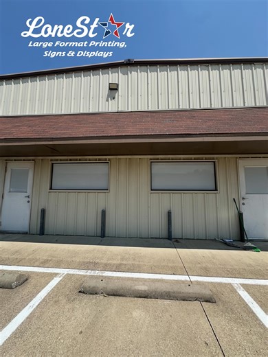Lonestar Large Format Printing, Signs & Displays | Looking for a solution to beat the heat? ☀️ Window perf is a great way to cover your windows while still being able to see from the inside... | Instagram