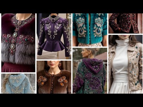 Elegant Beaded Sweaters & Warm Jackets Collection Fancy Winter Wear Designs,Chic&Cozy Fancy Sweaters