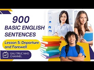 900 Basic English Sentences – Lesson 5: Departure and Farewell | Daily English Speaking #english