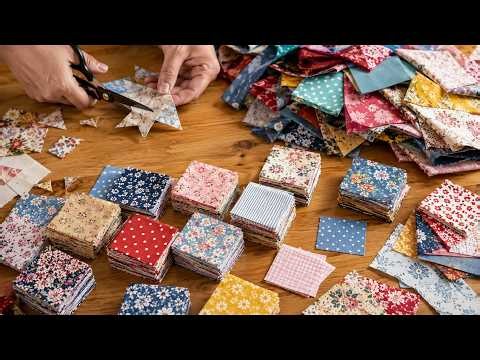 I Turned Fabric Scraps into My Favorite Patchwork Quilt | Easy Tutorial