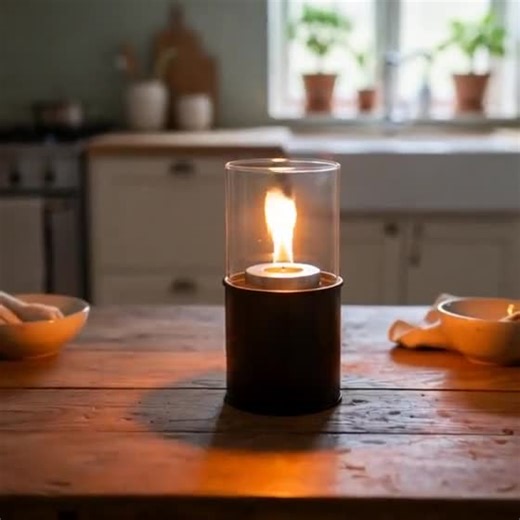 Tabletop Glass Fireplace, Home Gift, Mini Tabletop Firepit, Smokeless, Custom Fire, Metal Desktop - Etsy