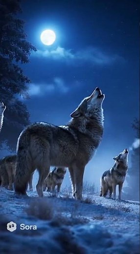 Wolves Howling — The Pack is Gathering Under the Moon 🌕🐺