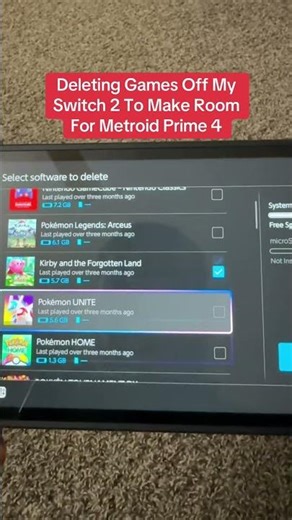 Deleting Games Off My Switch 2 To Make Room For Metroid Prime 4 😂