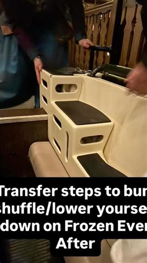 Disabled information for NEW Frozen Ever After at Disneyland Paris Adventure way. Transfer DLP