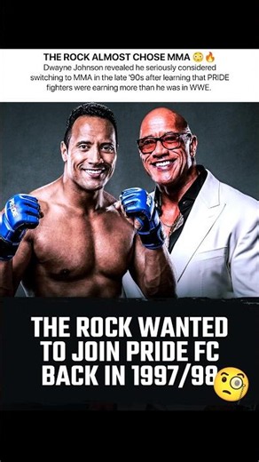The Rock Almost Quit WWE For PRIDE MMA?! 🤯🥊