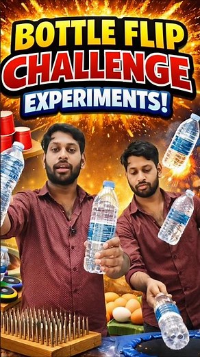 Ultimate Bottle Flip Challenge 🔥 Crazy Science Experiments That Actually Work!