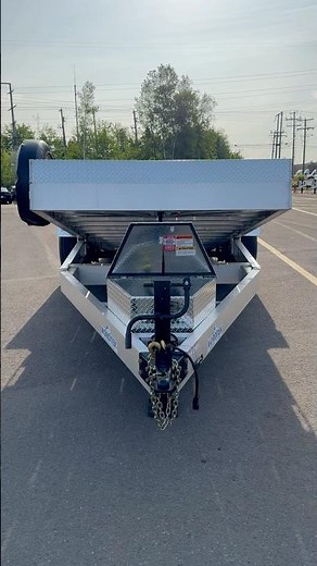 Nordtek TD82X20-14HD aluminum power tilt trailer. Load your equipment safer and easier!!!